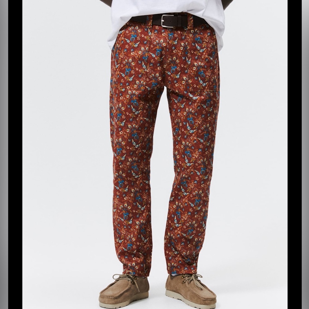 Men's Multicolor Patterned Pants